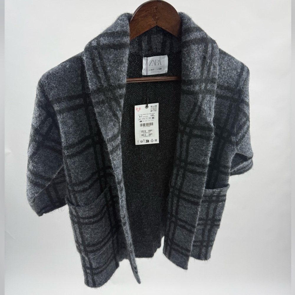 Zara Charcoal Knit Cardigan